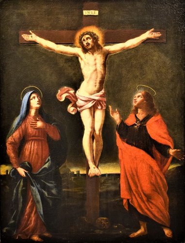 Crucified Christ, the Vierge and St.Johan